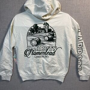 Carrots by Anwar Carrots Homestead Hoodie Off White Pullover Unisex XS NWT